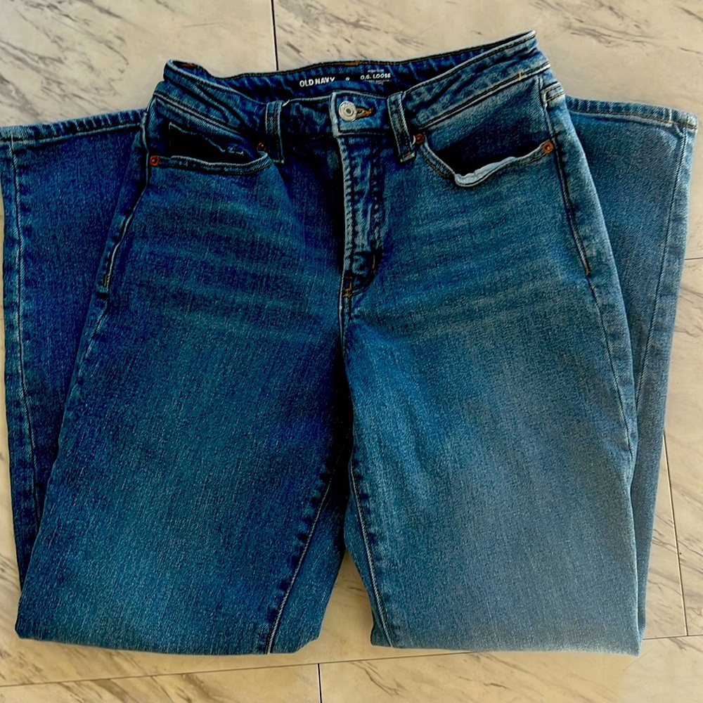 Wide Leg High Rise Jeans Size 0
